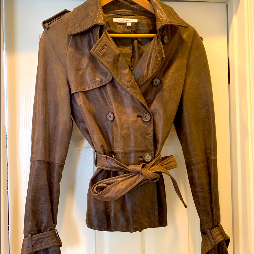 Zara Leather Jacket with belt